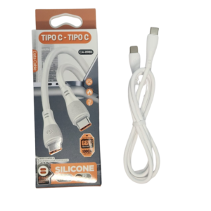 Cable USB-C a USB-C 66W Power Delivery Silicona Soft Touch 1m (CA-8985)