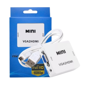 Conversor Mini VGA a HDMI Full HD 1080p con Salida de Audio Jack 3.5mm