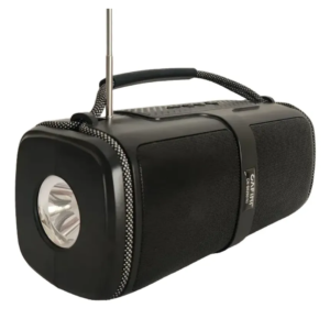 Parlante Portátil Bluetooth Con Radio FM Panel Solar y Linterna LED (USB / TF / Batería Recargable)