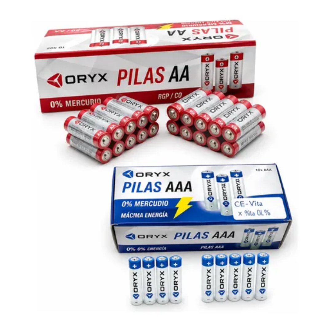 Pilas AA 1.5V Pack Mayorista Caja x 40 Unidades (0% Mercurio) - Imagen 2