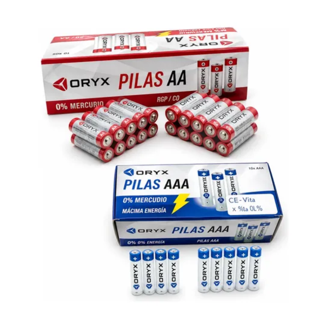 Pilas AAA 1.5V Pack Mayorista Caja x 40 Unidades (0% Mercurio) - Imagen 2