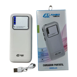 Cargador Portátil Power Bank Lambo Tech PL-25 20.000 mAh (Triple Salida USB / Display LED Digital)