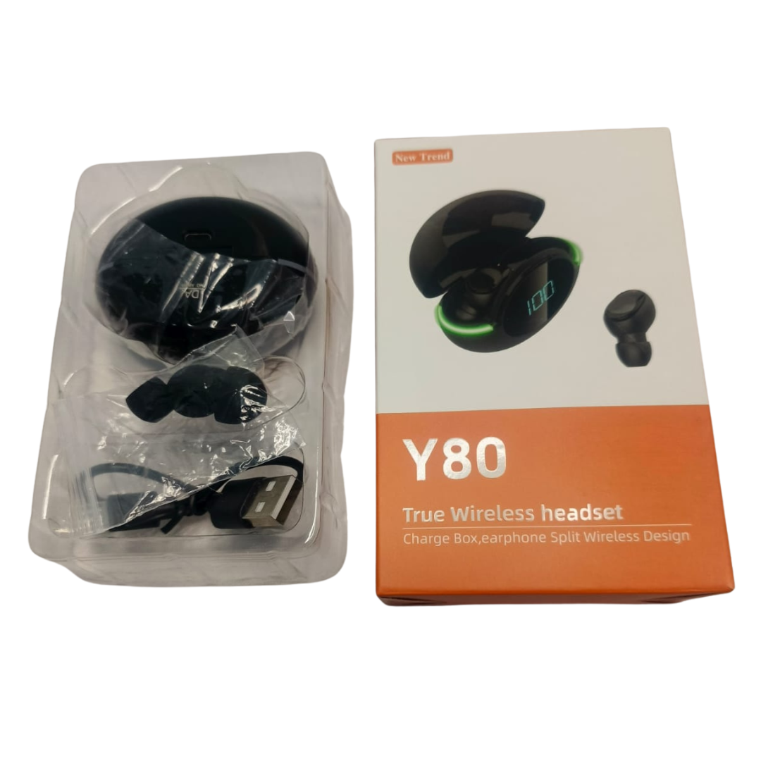 Auriculares In-Ear Bluetooth Y80 TWS (Pantalla LED + Detalle luminico) - Imagen 3